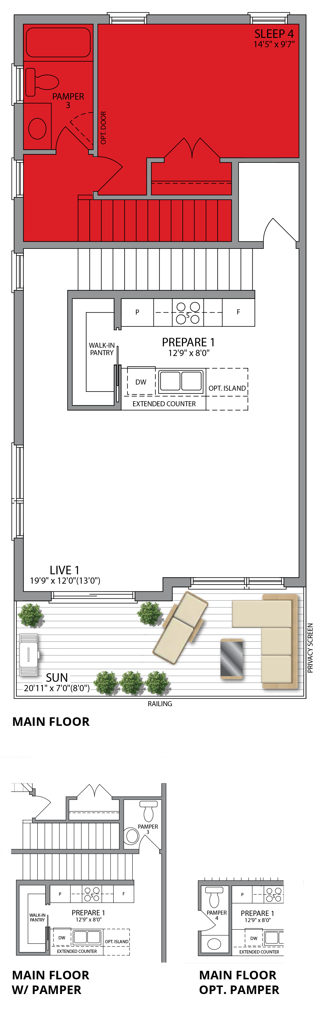 spray. Main Floor